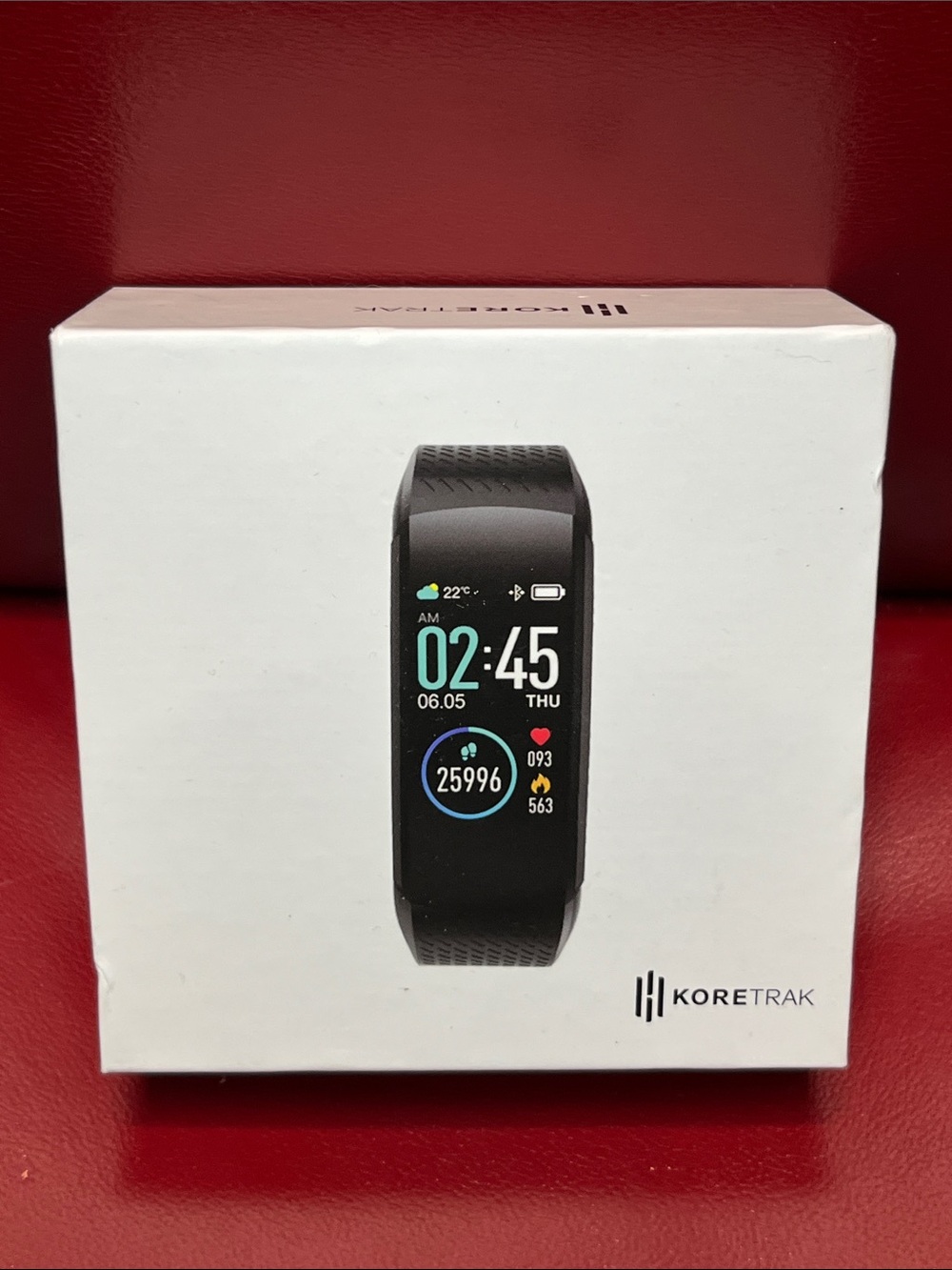 Koret Black Fitness Band with Color Display